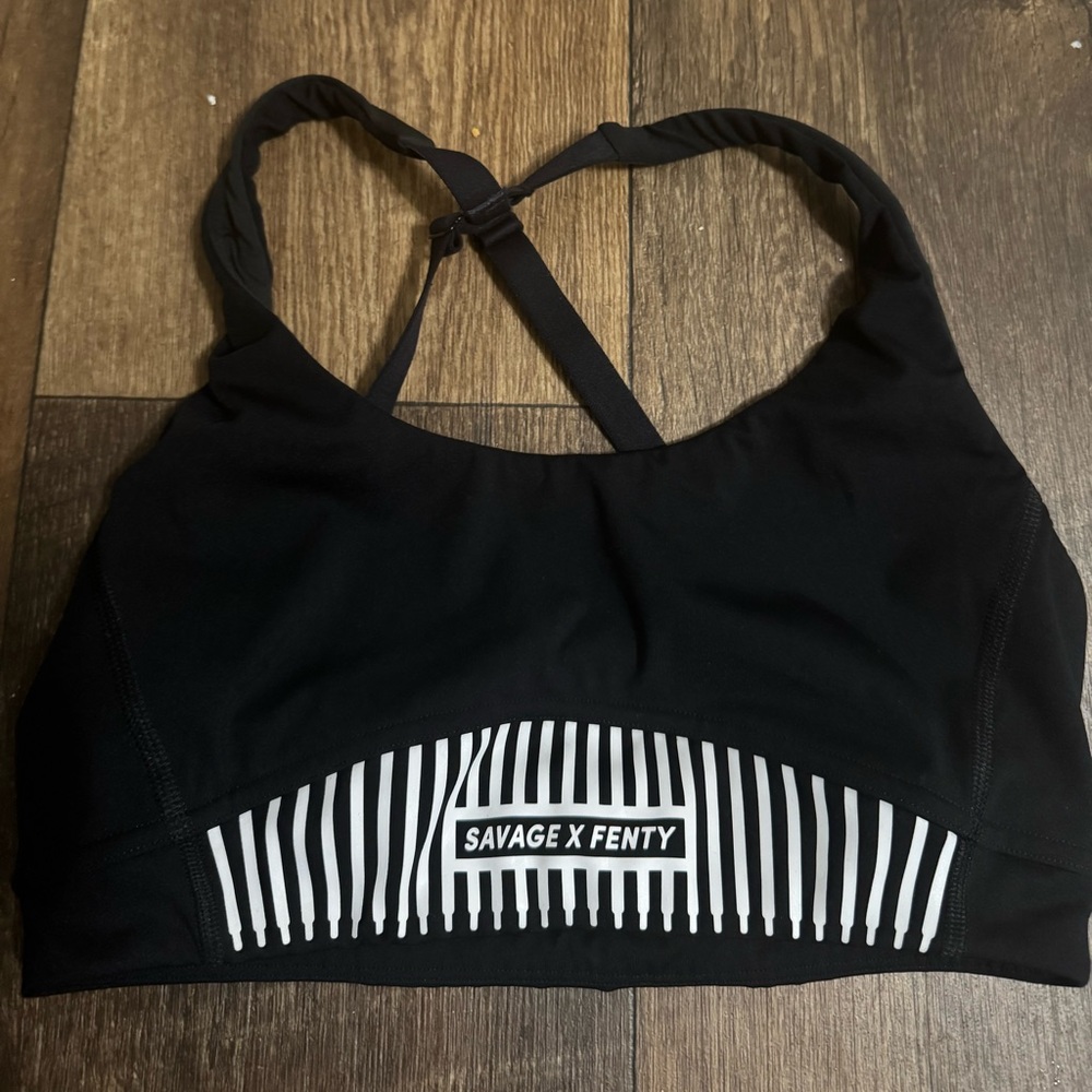 Savage X Fenty Black Sports Bra